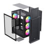 Einarex P600 Boîtier Gaming RGB ATX Verre Trempé Noir
