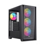 Einarex P600 Boîtier Gaming RGB ATX Verre Trempé Noir