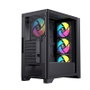 Einarex P600 Boîtier Gaming RGB ATX Verre Trempé Noir
