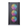 Einarex P600 Boîtier Gaming RGB ATX Verre Trempé Noir