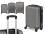 Arte Regal Set 3 valises ABS gris foncé 49x76x30 cm + taille moyenne 67x45x26 cm + petite 57x38x23 cm