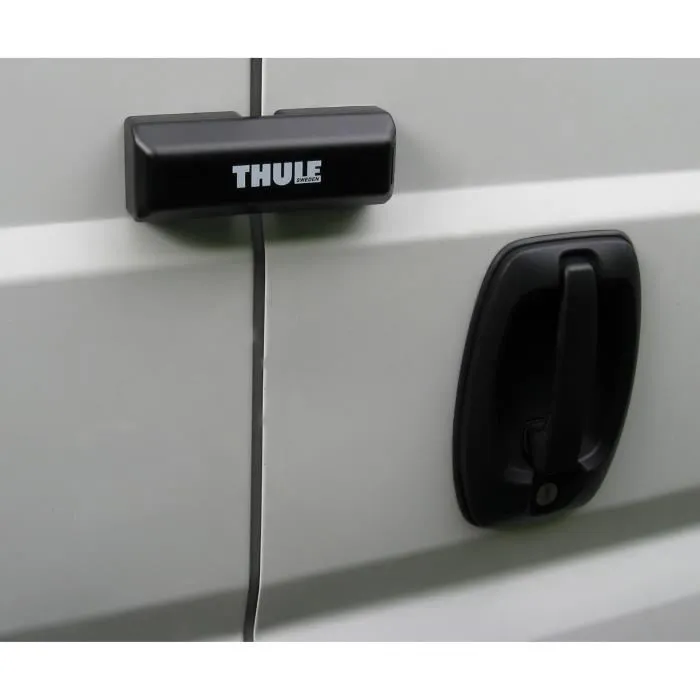 Thule Serrure de Sécurité Universelle pour Fourgon - Fermeture Portes Arrière et Coulissante - Noir