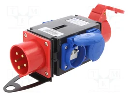 PAWBOL Connecteur multiprise alimentation AC triphasée 16A 400V AC