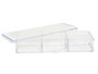 BERILO Boîte organisatrice 3 compartiments avec couvercle transparent