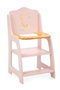Muñecas Arias Chaise haute Nature en bois pour enfant, dimensions 26x28x49 cm, pour enfant à partir de 3 ans, montage nécessaire