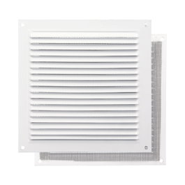 WOLFPACK LINEA PROFESIONAL Rejilla de ventilación en aluminium blanc avec moustiquera 175 x 175 mm.