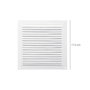 WOLFPACK LINEA PROFESIONAL Rejilla de ventilación en aluminium blanc avec moustiquera 175 x 175 mm.