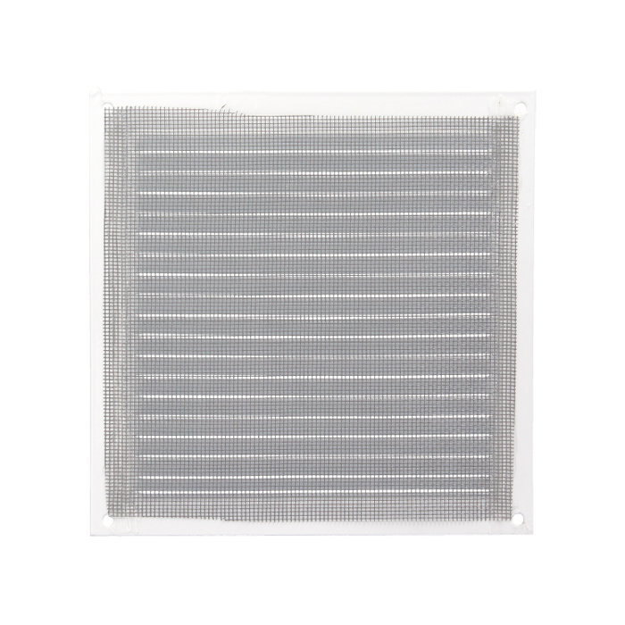 WOLFPACK LINEA PROFESIONAL Rejilla de ventilación en aluminium blanc avec moustiquera 175 x 175 mm.