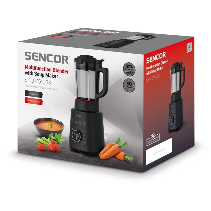 Sencor SBU 0510BK Blender Chauffant Multifonction - 1200W - 1,5L - Noir