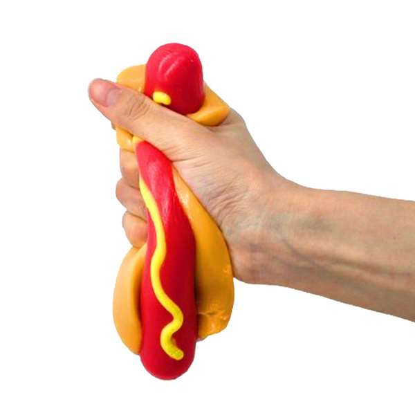 Famosa Mushmeez Squeeze Me! Snacks anti-stress mous et souples, texture collante sans tacher, boîte et instructions en espagnol, à partir de 6 ans