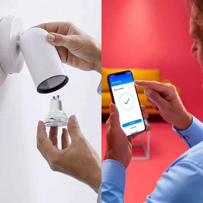 Philips Hue Spot WIZ - Ampoule LED Connectée GU10 50W - Lumière Blanche et RGB - Contrôle WiFi par Smartphone