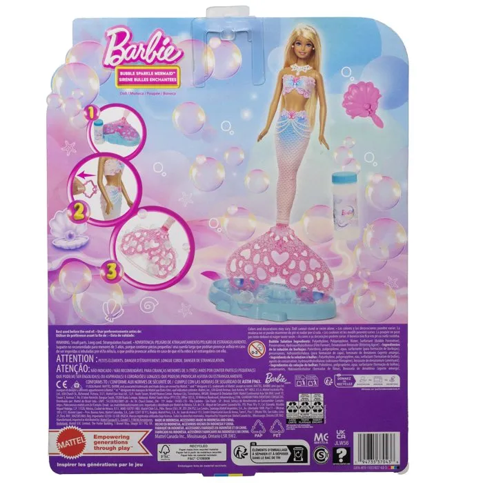 Barbie Sirène Bulles Magiques