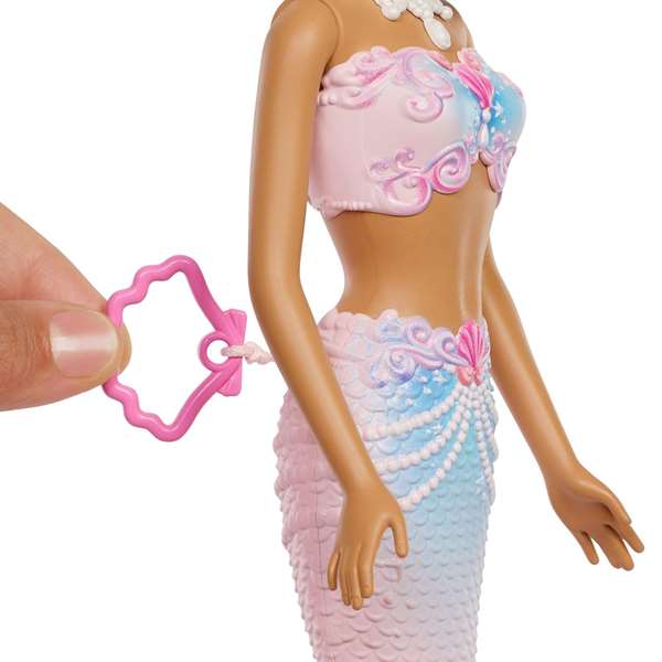 Mattel Poupée Sirène Barbie Fantaisie à Bulles de Savon 32 x 25 x 6 cm - Pour Enfants de 36 Mois et Plus