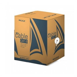 Phasak PHR 6301 Bobine Câble Réseau UTP Solide Cat.6 CCA LSZH 305 m Blanc