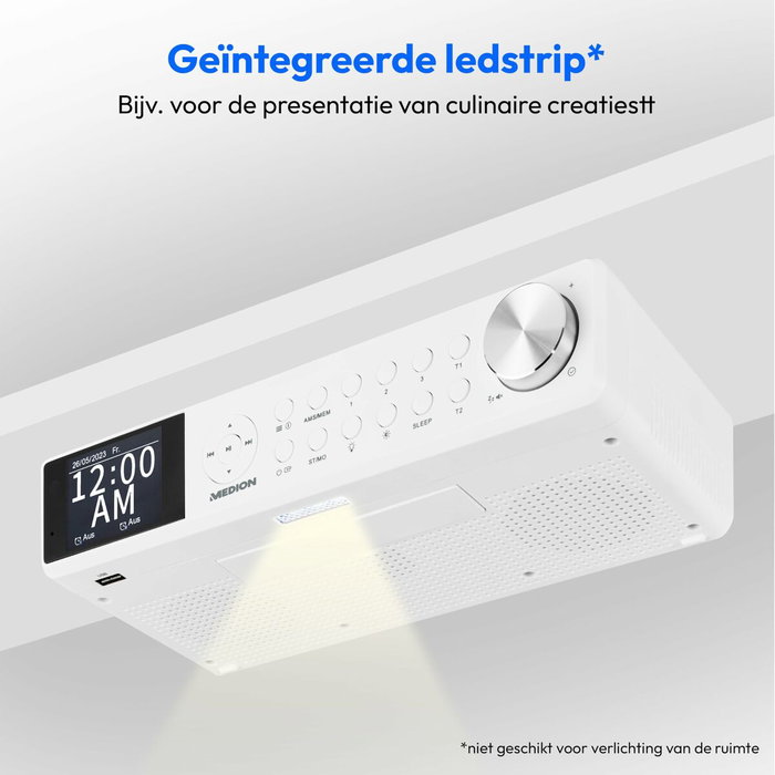 Medion Radio de Cuisine DAB+ Blanc