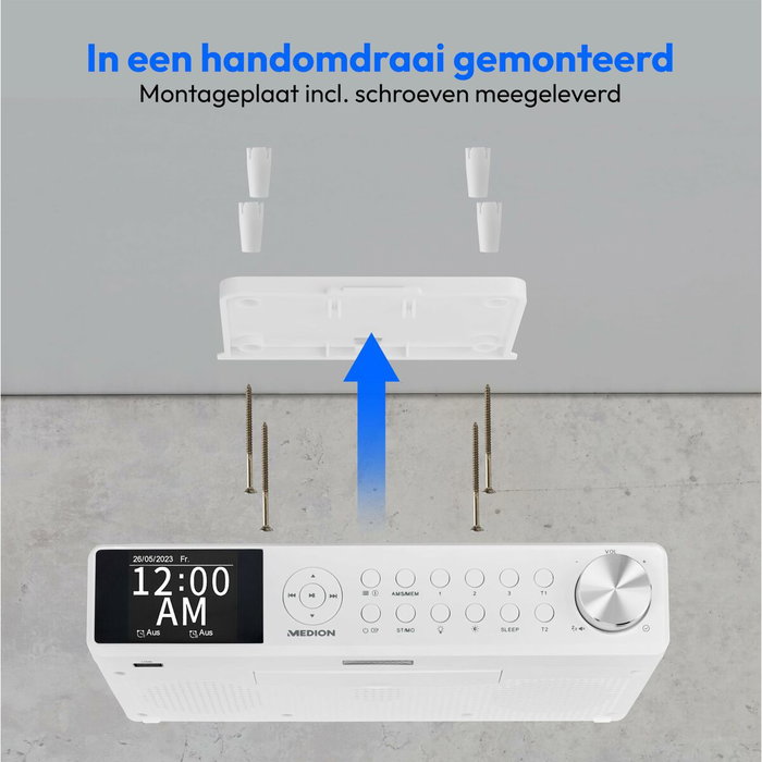 Medion Radio de Cuisine DAB+ Blanc