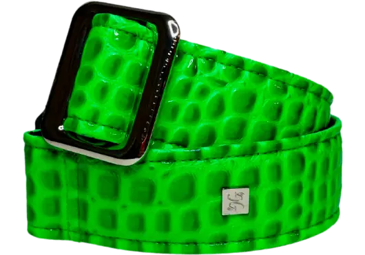 GETM Corrèle Guit/Bajo - Aussie Gator Jd Neon Getm - Sangle guitare/basse réglable vert fluo 165 cm GETM Corrèle Guit/Bajo - Aussie Gator Jd Neon Getm - Sangle guitare/basse réglable vert fluo 165 cm