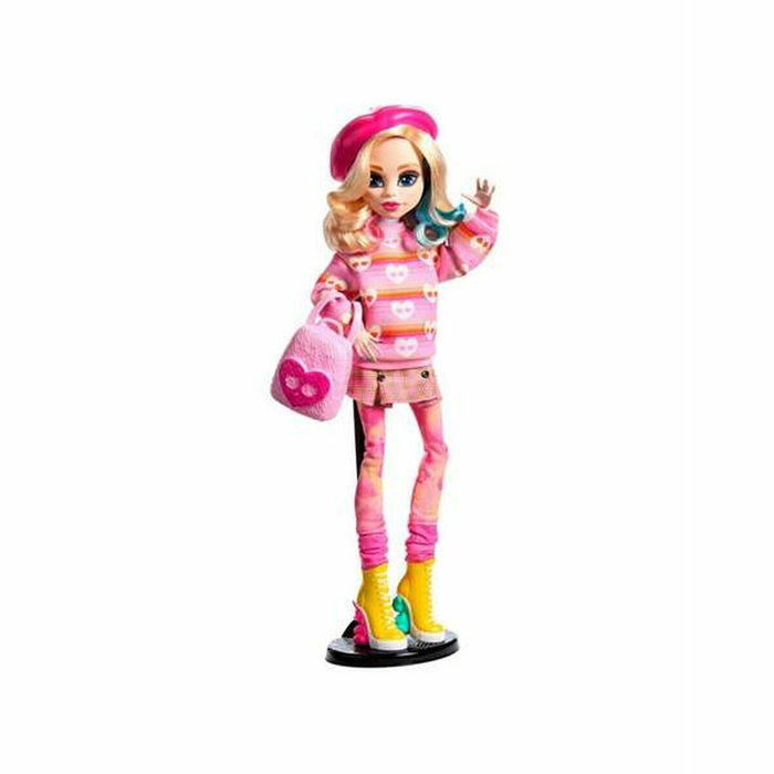 Monster High Enid Sinclair - Poupée en tenue rose avec accessoires