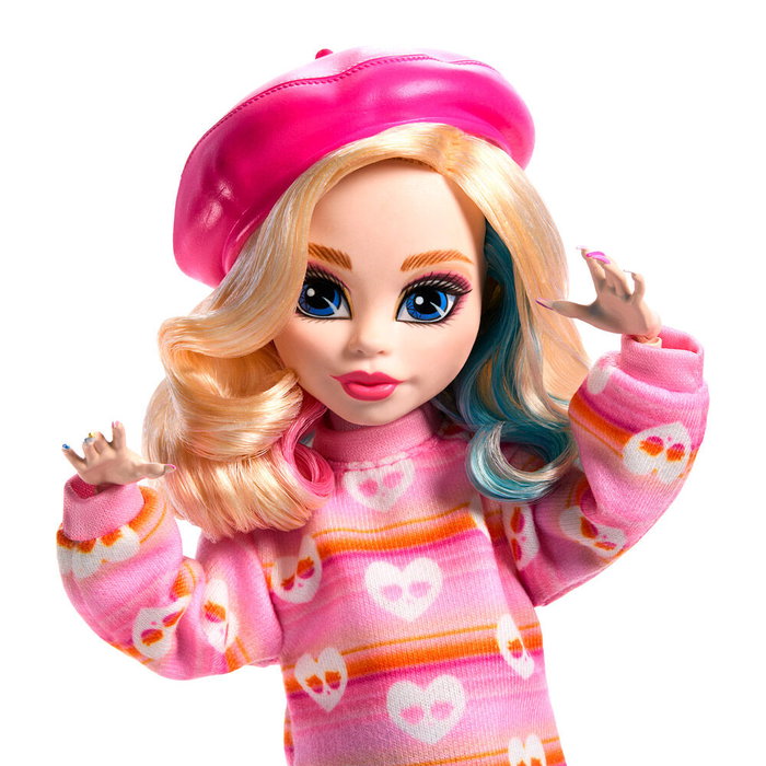 Monster High Enid Sinclair - Poupée en tenue rose avec accessoires