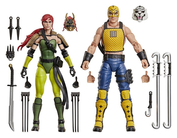 Hasbro G.I. Joe Classified Series Ninja Force Scarlett & T'Jbang - Pack de 2 figurines 15 cm