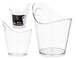 Kinvara Cubitera pour bouteilles avec anse 5L transparent 20x29x26cm Plastique (Set de 6)