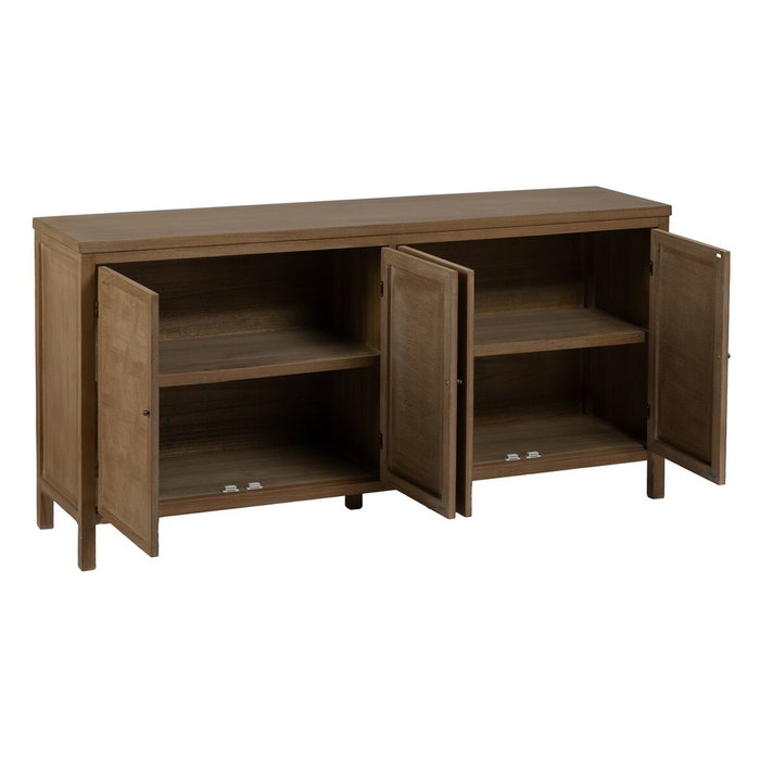 Buffet BRAYAN Naturel Bois MDF 160 x 40 x 80 cm