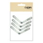 Edm AN24 Équerre de renfort en acier zingué 80 x 80 x 19 mm lot de 4