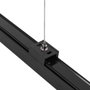 Kit de Suspension pour Rail Triphasé Noir 1 Mètre HO-SUS-T-N