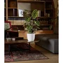 Cache-pot EDA OPALE, 14.8 L, diametre 29.5 cm x hauteur 27.1 cm, decor facetie effet jeu de lumiere, blanc ivoire