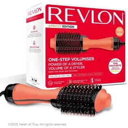 Revlon RVDR5222AE One Step Brosse Soufflante Sèche-Cheveux Volumisante 2-en-1, 2 Températures, Édition Limitée Abricot