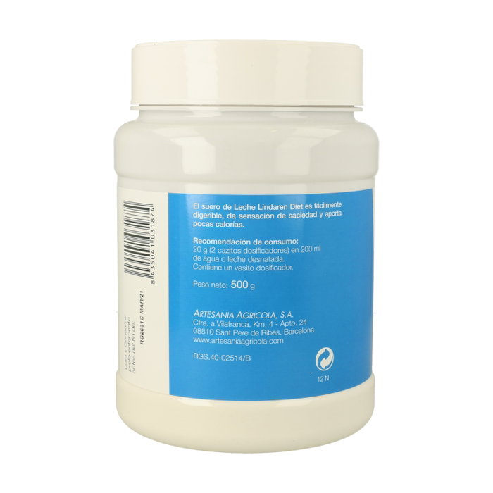 ARTESANIA AGRICOLA Lindaren Suero de Leche Neutro en poudre 500 g ARTESANIA AGRICOLA Lindaren Suero de Leche Neutro en poudre 500 g