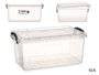 KIPIT Boîte de rangement plastique transparente 13,7L