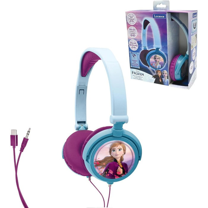Lexibook Casque stéréo La Reine des Neiges pliable et ajustable Lexibook Casque stéréo La Reine des Neiges pliable et ajustable