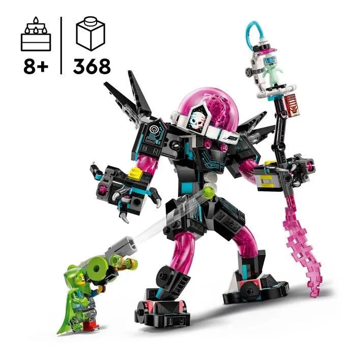 LEGO Dreamzzz 71495 - Set de Construction Mateo Contre Le Robot Cyber Cerveau avec 368 Pièces et Figurines, Jeu Créatif pour Garçon et Fille dès 8 Ans