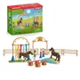 Schleich 42481 Farm World - Coffret d'entraînement d'agilité équestre avec cheval, dresseur et accessoires, ensemble de 41 pièces, jouet pour enfant dès 3 ans