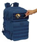 Safta Basic Sac à dos militaire portable 15,6 pouces pour ordinateur portable, couleur marine, dimensions 30x48x23cm