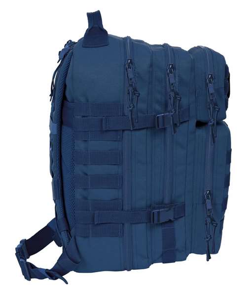 Safta Basic Sac à dos militaire portable 15,6 pouces pour ordinateur portable, couleur marine, dimensions 30x48x23cm