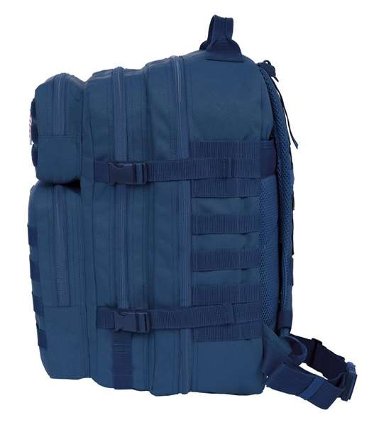 Safta Basic Sac à dos militaire portable 15,6 pouces pour ordinateur portable, couleur marine, dimensions 30x48x23cm