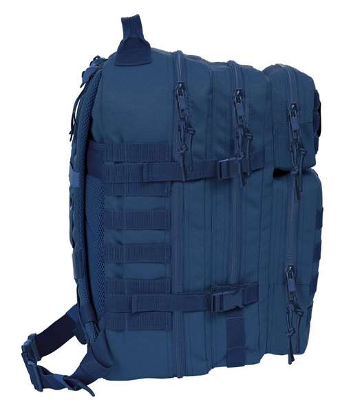 Safta Basic Sac à dos militaire portable 15,6 pouces pour ordinateur portable, couleur marine, dimensions 30x48x23cm