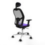 Piqueras y Crespo Chaise de Bureau avec Appui-tête 2D086N1 Lila