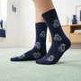 Cerdà Calcetines 6,6 Chaussettes Adulte Real Madrid Taille Unique avec Logo - Bleu Foncé