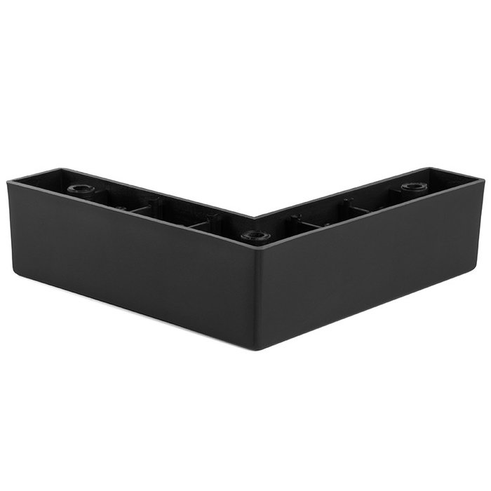 Q&Q Senka Patte en Plastique pour Canapé 140x140 mm Hauteur 40 mm Noire Q&Q Senka Patte en Plastique pour Canapé 140x140 mm Hauteur 40 mm Noire