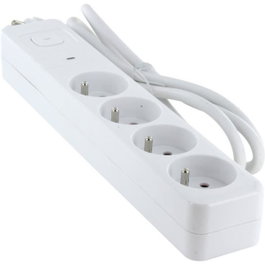 Chacon Multiprise 4 x 16 A avec protection surtension et cordon 1,5 m