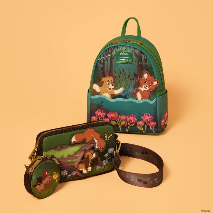 Loungefly Rox et Rouky sac à porter Tod & Vixey Loungefly Rox et Rouky sac à porter Tod & Vixey