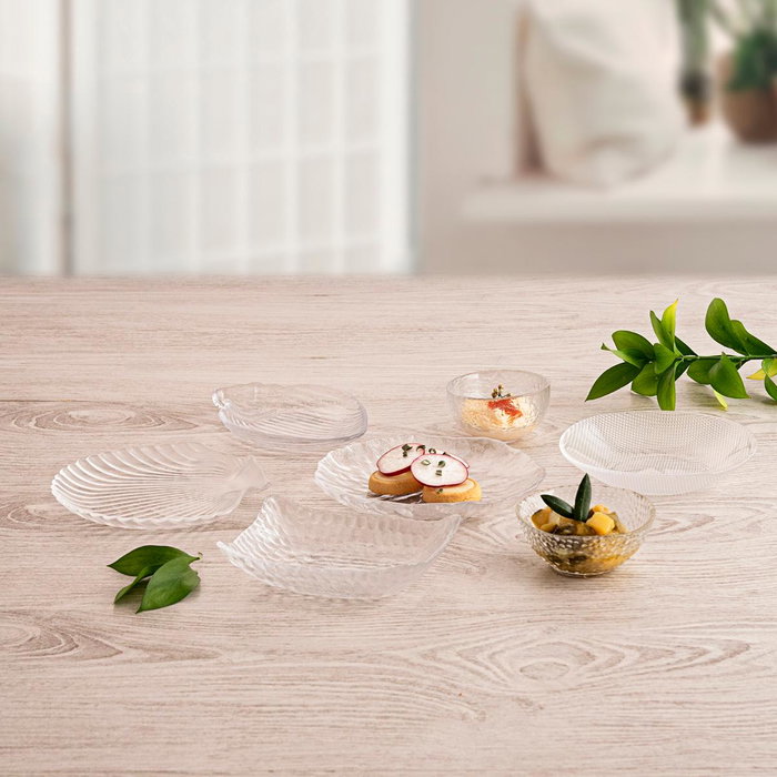 Quid Bol Select Vidrio 7,3x4 cm (36 Unidades) en Verre Transparent avec Relief