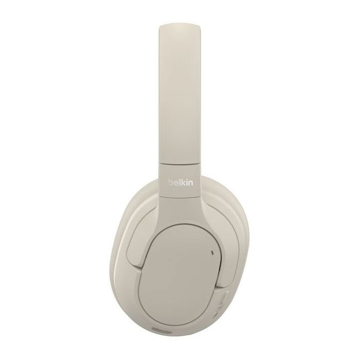 Belkin AUD008HQSA Casque Bluetooth Circum-Aural Blanc avec Réduction de Bruit Hybride USB-C Belkin AUD008HQSA Casque Bluetooth Circum-Aural Blanc avec Réduction de Bruit Hybride USB-C
