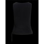 Maillot de Corps sans Manches pour Femme Jack & Jones Jxdahlia Top Knit Noir