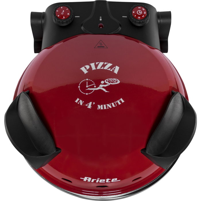 Ariete 909 Mini Four à Pizza Rouge avec Pierre Réfractaire 33cm Ariete 909 Mini Four à Pizza Rouge avec Pierre Réfractaire 33cm
