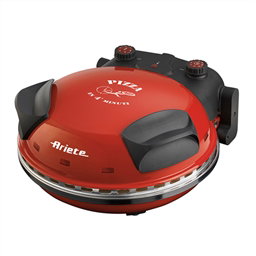 Ariete 909 - Four à pizza mini avec plaque en pierre réfractaire, 33 cm, 5 niveaux de cuisson, 400°C - Rapide et parfait pour pizza fraîche ou surgelée