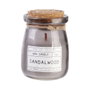 Home Deco Factory Bougie Parfumée en Pot en Verre avec Mèche en Bois